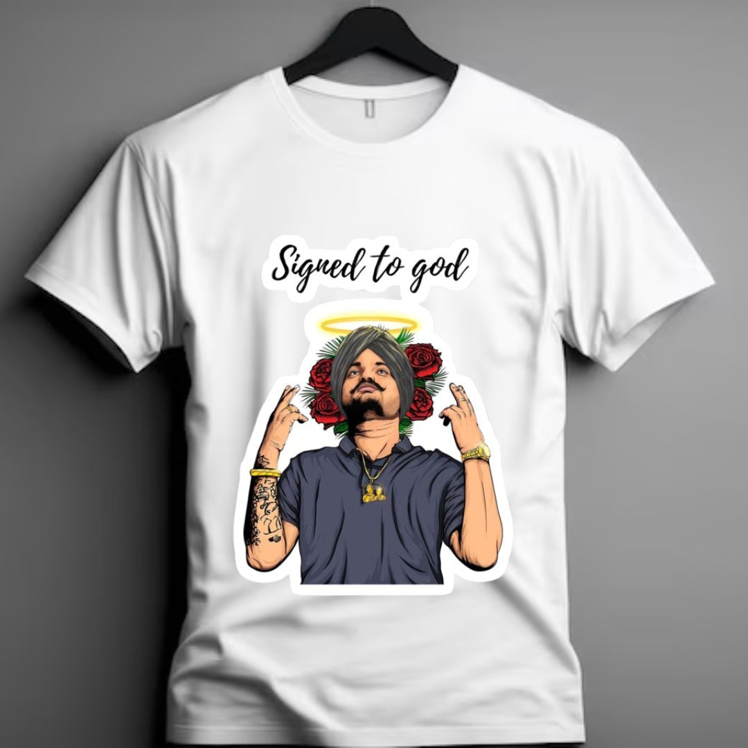 Sidhu Moose Wala  Signed to God Remembered by Millions Feared by None T-Shirt
